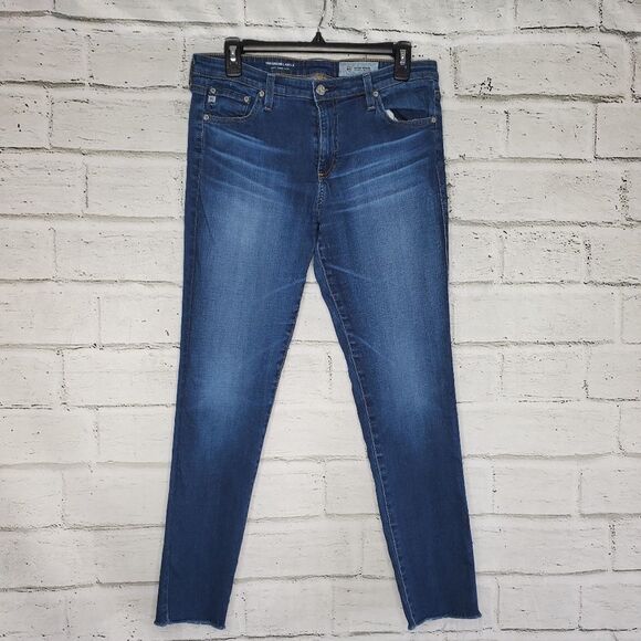 AG the Legging ankle super skinny jeans raw hem 31R - Picture 1 of 11